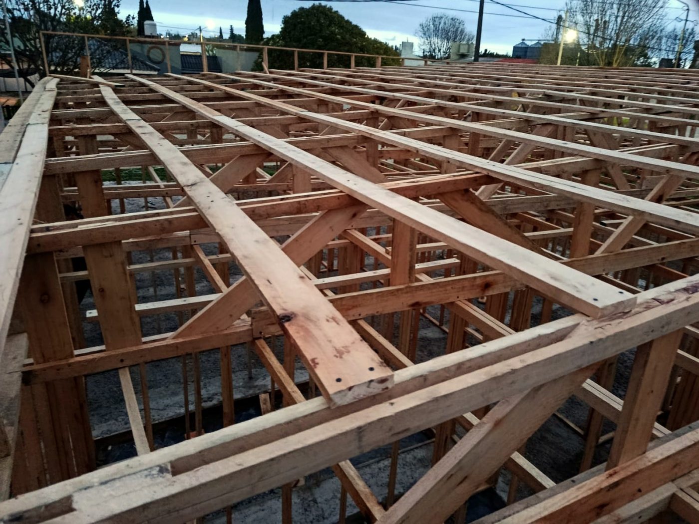 Estructura de techo Wood Frame